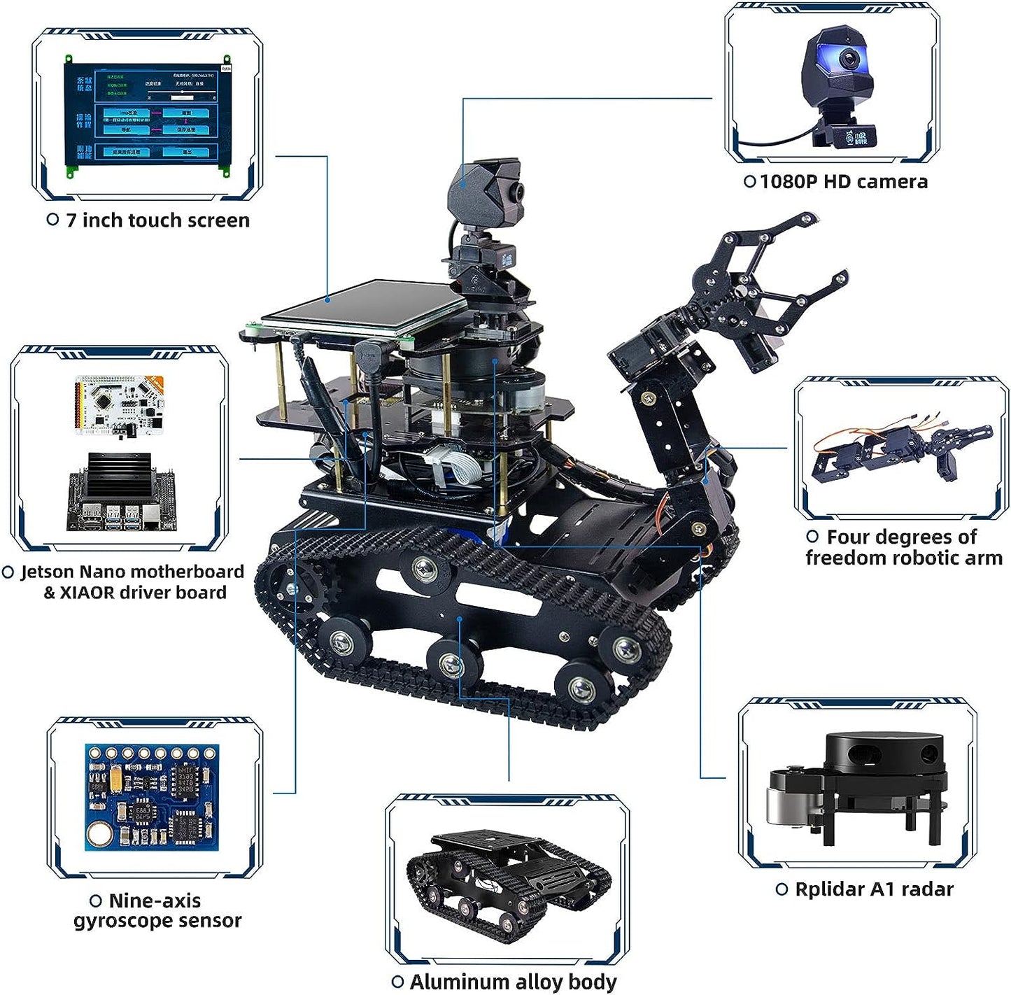 XiaoR Jetson Nano AI Robot